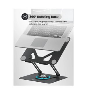 Laptop Stand 360 Degree Rotating Adjustable Portable Foldable 15 INCH CARBON STEEL