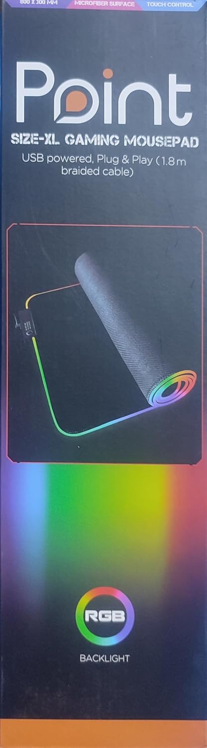 RS-07 Large Gaming Mouse Pad 80x30 cm, Waterproof and Non-Slip Rubber Base