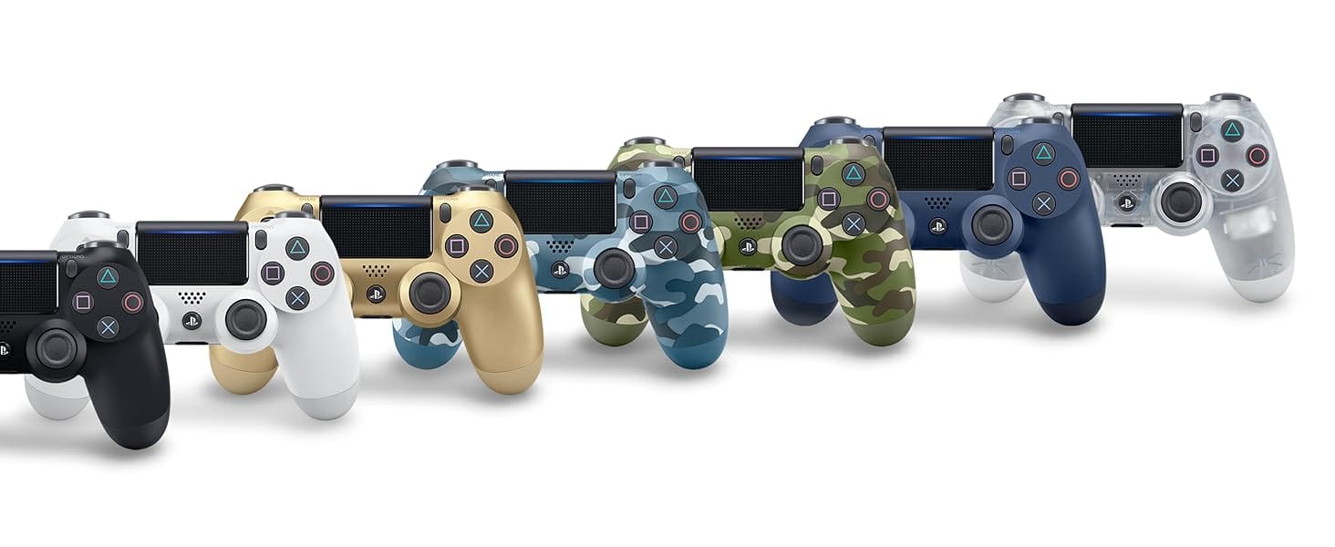 a group of video game controllers