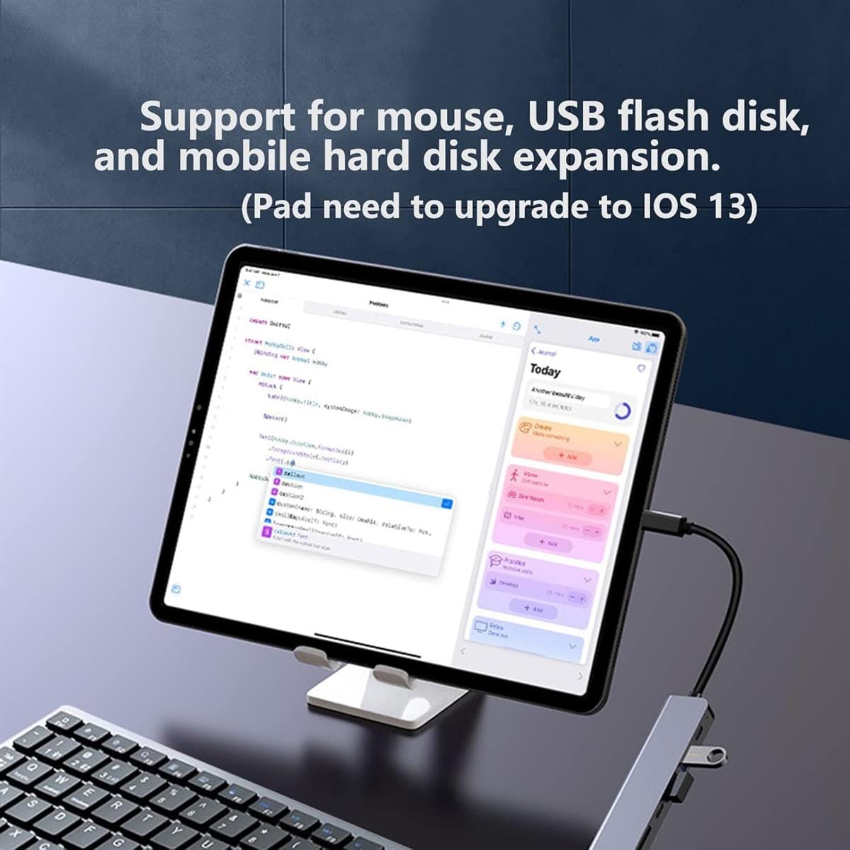 USB C Hub 7-in-1, Type-C Hub to HDTV 4K@30Hz, USB 3.0