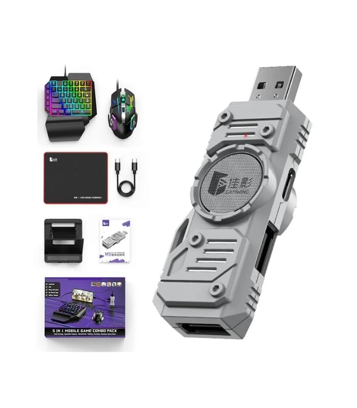 5in1 Mobile Gaming Keyboard Mouse M9 for BGMI