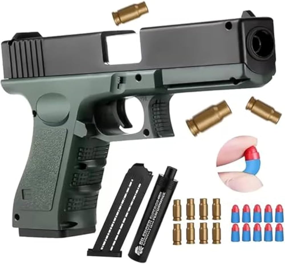 Classic Glock Soft Bullet Toy Gun ( MANUAL )