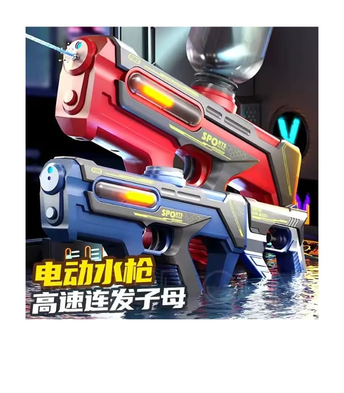 Electric and Manual Water Gun Automatic Plastic Electric Waterproof
