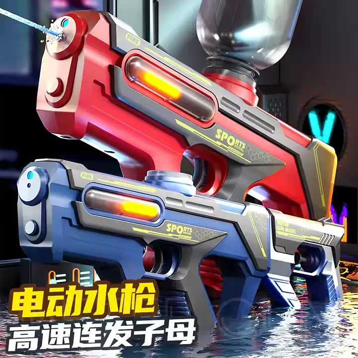 Electric and Manual Water Gun Automatic Plastic Electric Waterproof