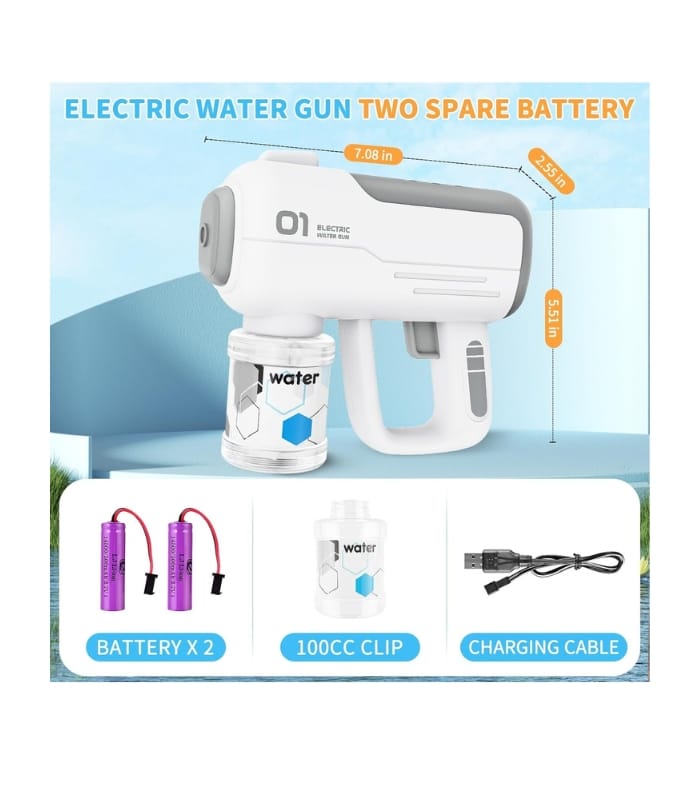 Excefore Electric Water Gun Toy - Shoots Up to 40 Feet, for Kids & Adults