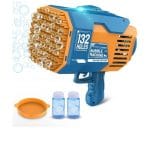 LAYPUNY 132 Holes Gatling Bubble Gun, Kids Toys Electric Bubble Machine