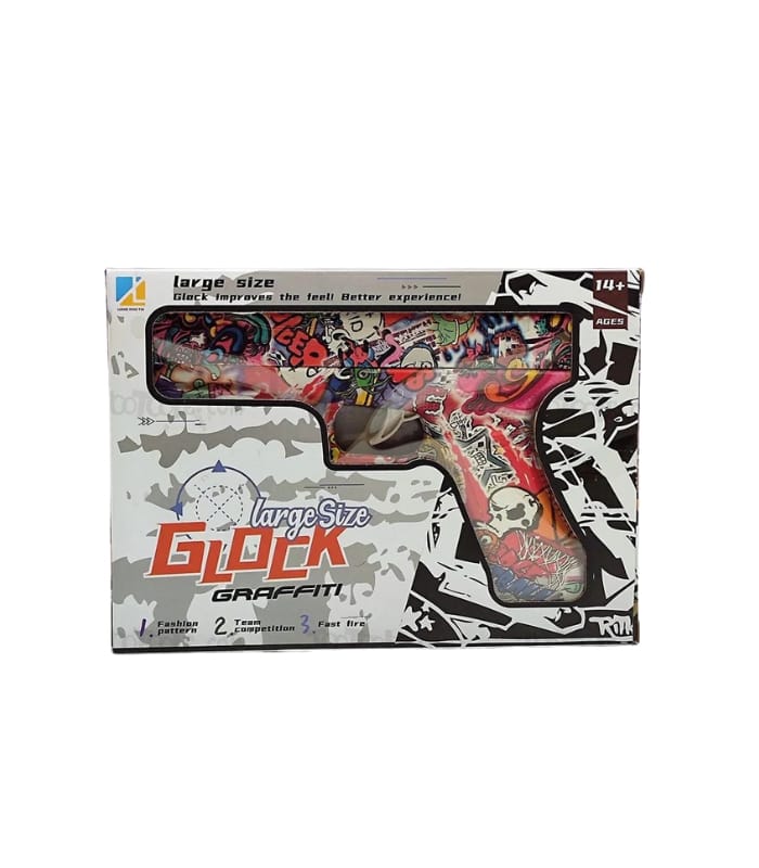 Large Size Glock Grafitti Toy Gun for Boys/Girls