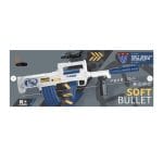 Manual Jumping Shell Soft Bullet Gun - 10 Suction Cups & 10 round