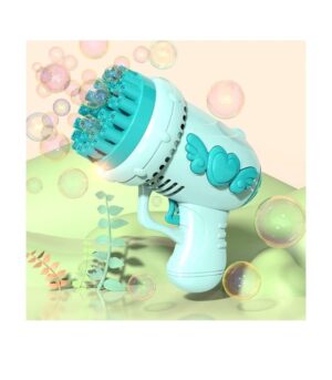 Bubble Gun 32-Hole Bubble Machine Angel Bazooka Bubble Gun Electric