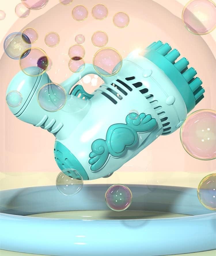 Bubble Gun 32-Hole Bubble Machine Angel Bazooka Bubble Gun Electric