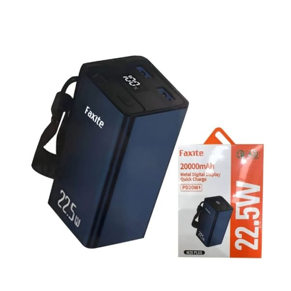 Faxite M20 Pro 20000mAh Digital Display Fast Charge Power Bank