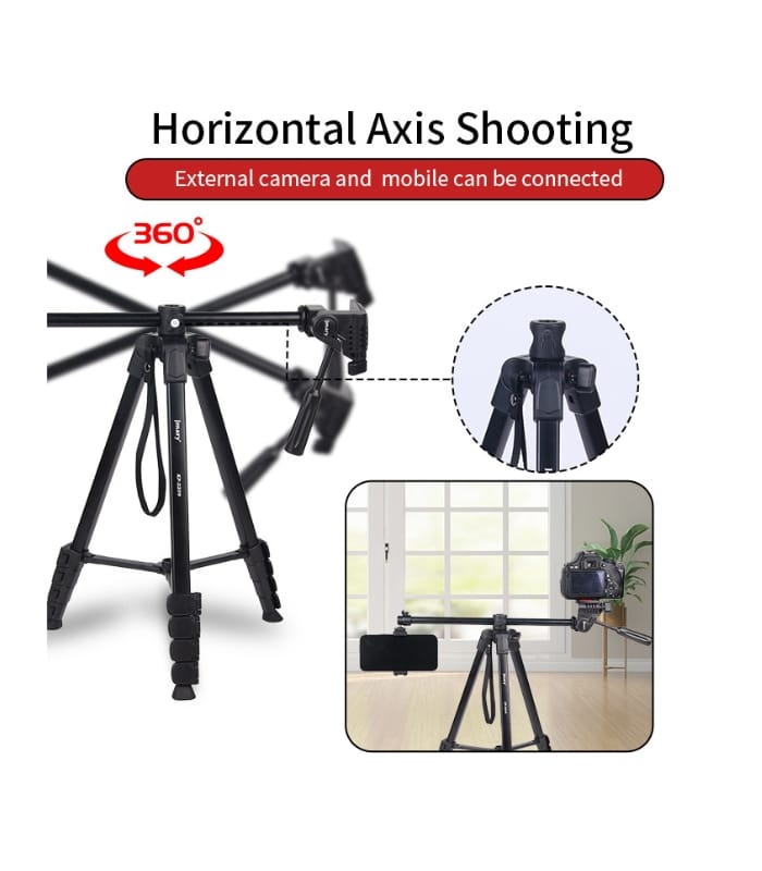 Jmary KP-2209 1.7M Horizontal Axis Tripod with Extendable Arm