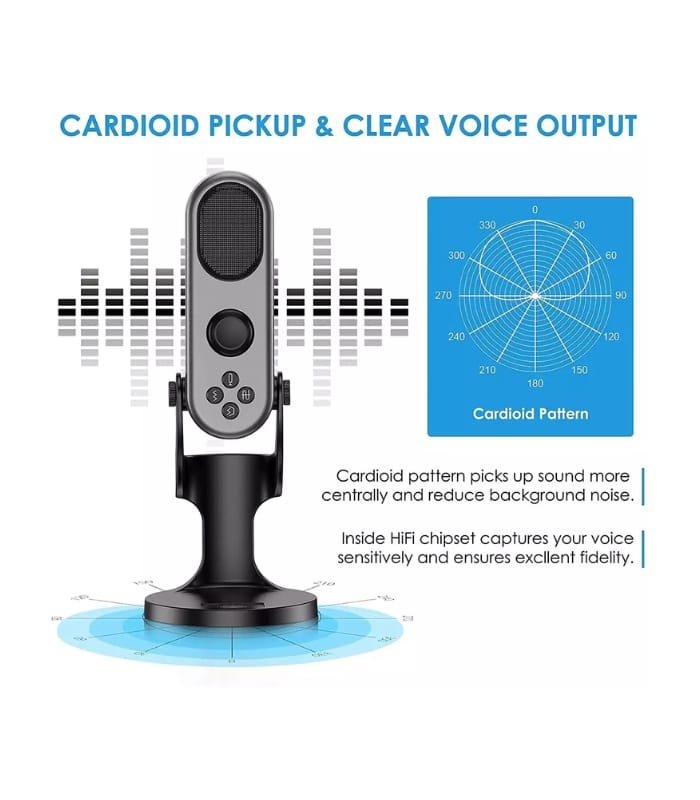 Jmary MC-PW7 Professional Usb Microphone For Podcasting, Gaming, Streaming, Recordings With Noise Reduction