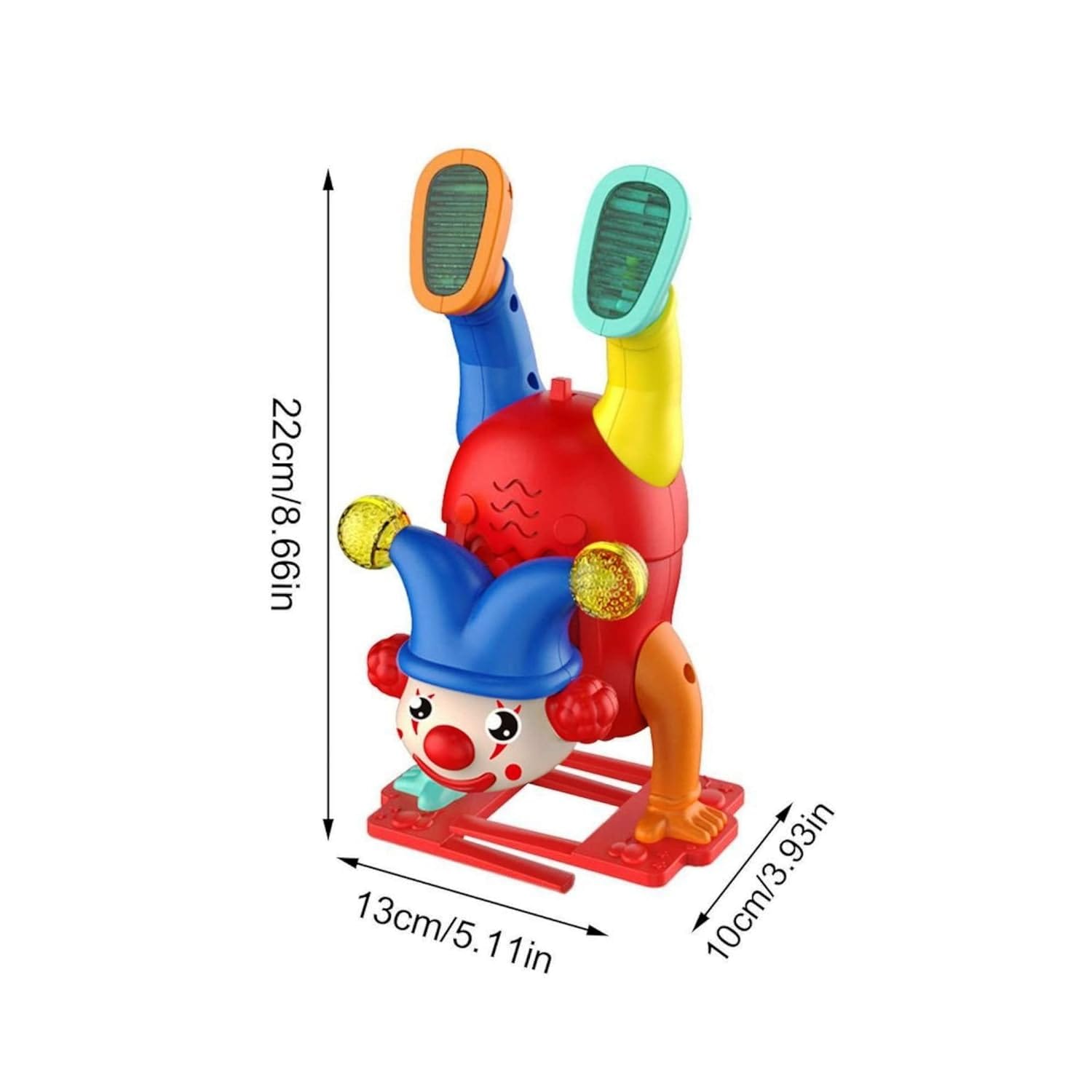 Upside & Down Clown with Light & Sound