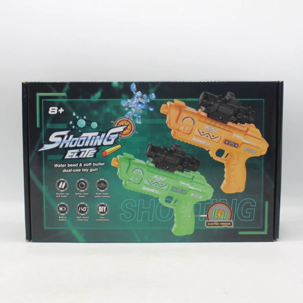 Water Bead & Soft Bullet Shooting Blaster