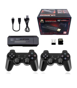 X2 Plus Retro 3d 32000+ Video Games 4k Hd Output Game Stick With 2 Wireless Controllers