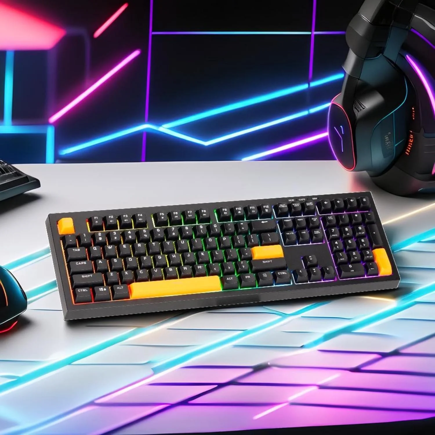 Xtrike-Me KB-512 BK 108 Key Wired Mechanical USB-C Keyboard