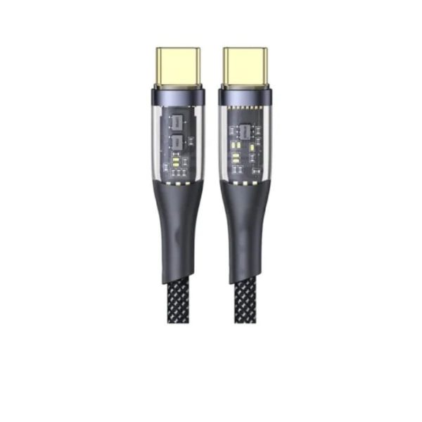 Aspor A153 240W LED Light Type-C to Type-C PD Fast Charging Cable – 1.8M