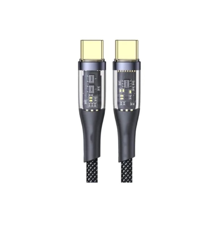 Aspor A153 240W LED Light Type-C to Type-C PD Fast Charging Cable – 1.8M