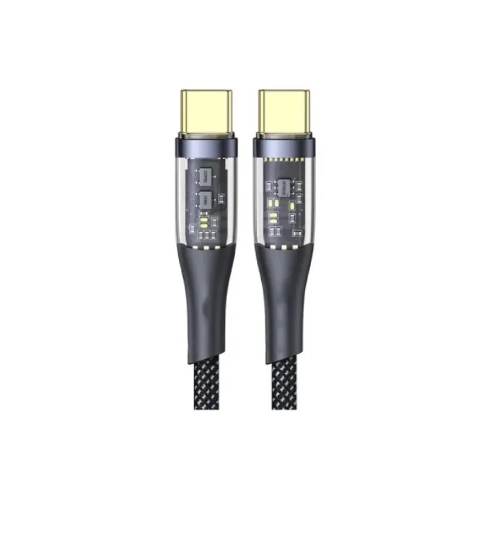 Aspor A153 240W LED Light Type-C to Type-C PD Fast Charging Cable – 1.8M