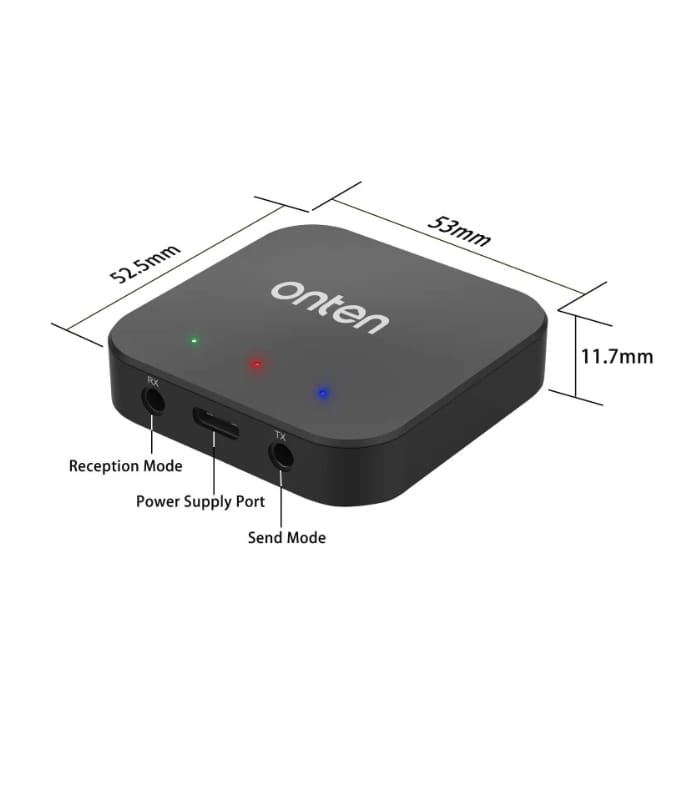 ONTEN OTN-BT102 2 in 1 Wireless Bluetooth Audio Receiving / Transmit Adapter