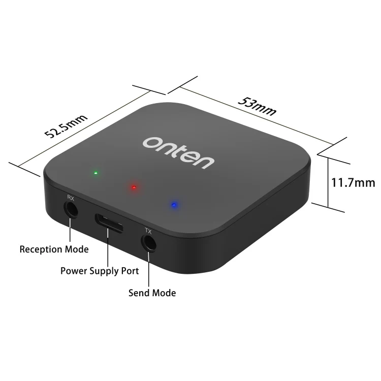 ONTEN OTN-BT102 2 in 1 Wireless Bluetooth Audio Receiving / Transmit Adapter