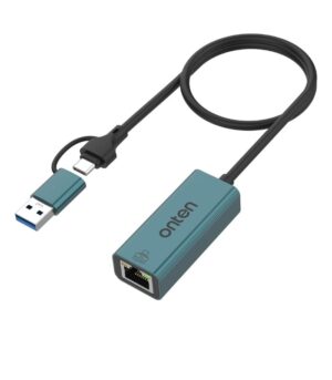 ONTEN UE106+ Ethernet Adapter USB-A & USB-C