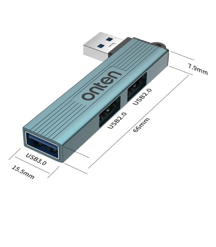 Onten 3 in 1 USB HUB to 3 Port Hub US51