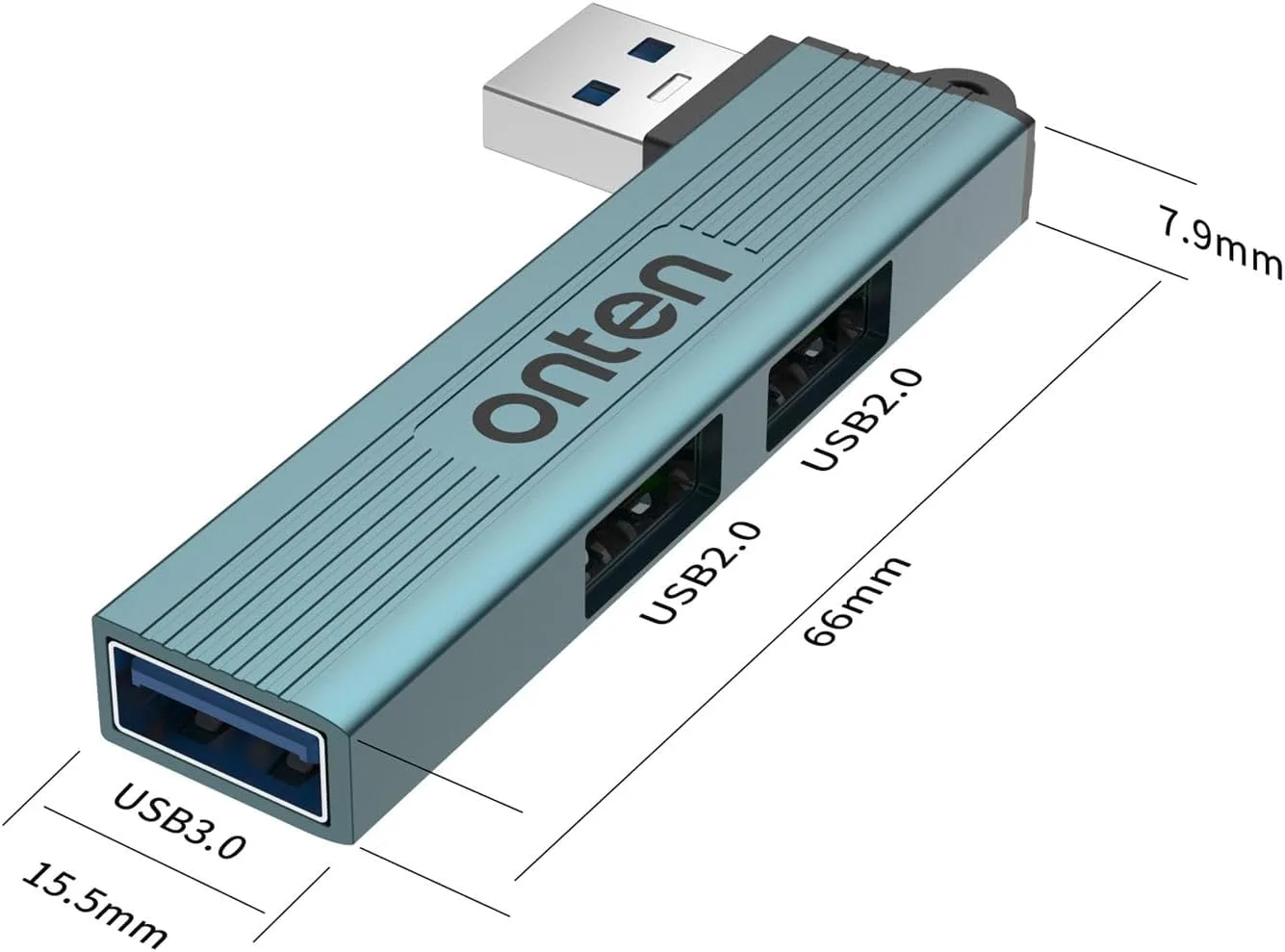 Onten 3 in 1 USB HUB to 3 Port Hub US51