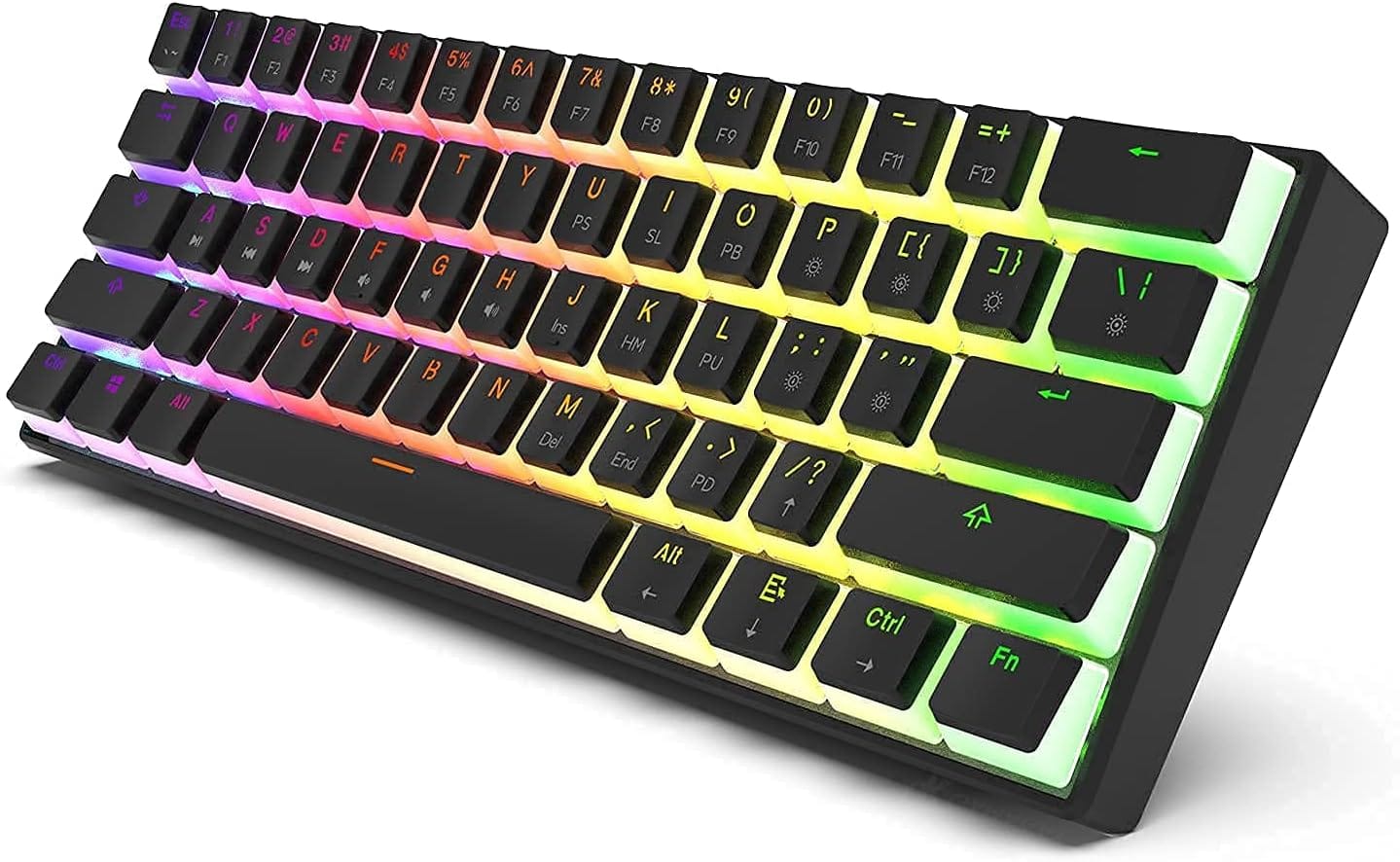 GK GAMAKAY MK61 RGB Mechanical Keyboard Orange Switch