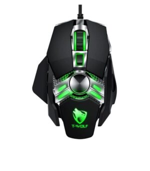 T-WOLF V10 WARRIOR BLACK RGB GAMING MOUSE