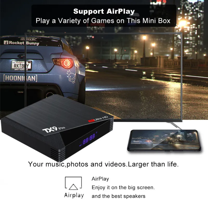 TX9 Pro 6K Ultra HD 8GB RAM and 128GB ROM Smart Android TV Box