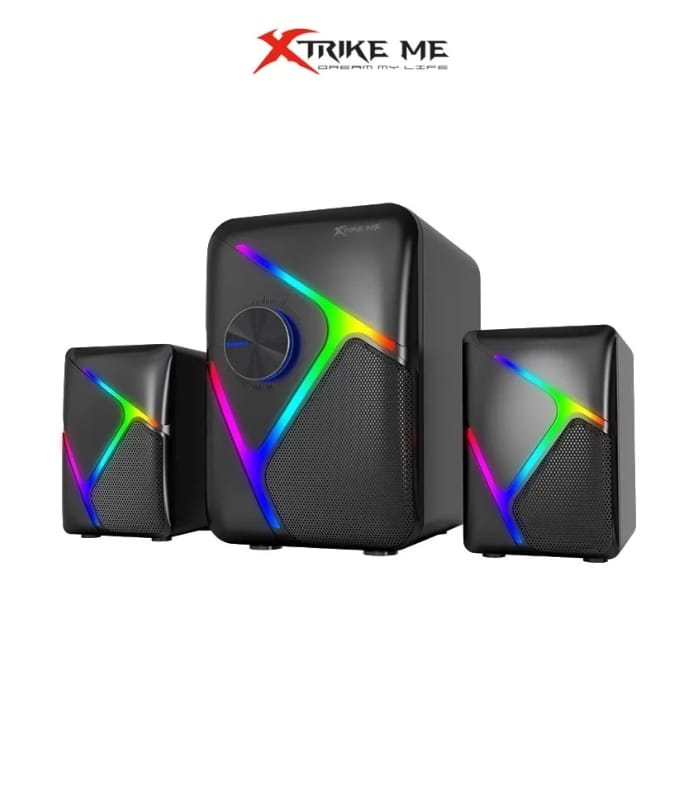 Xtrike Me SK-610 2.1 Stereo Wired RGB Gaming Speakers with Subwoofer 11W