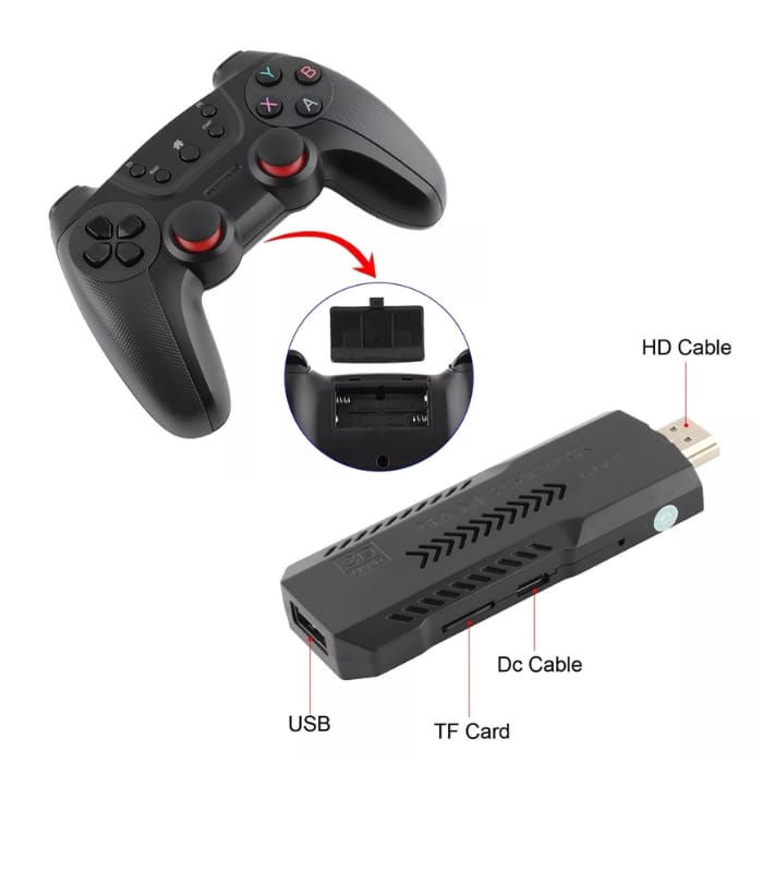 X2 Pro 64GB 35000+ Games 4K Game Stick 3D Retro Video Game Console