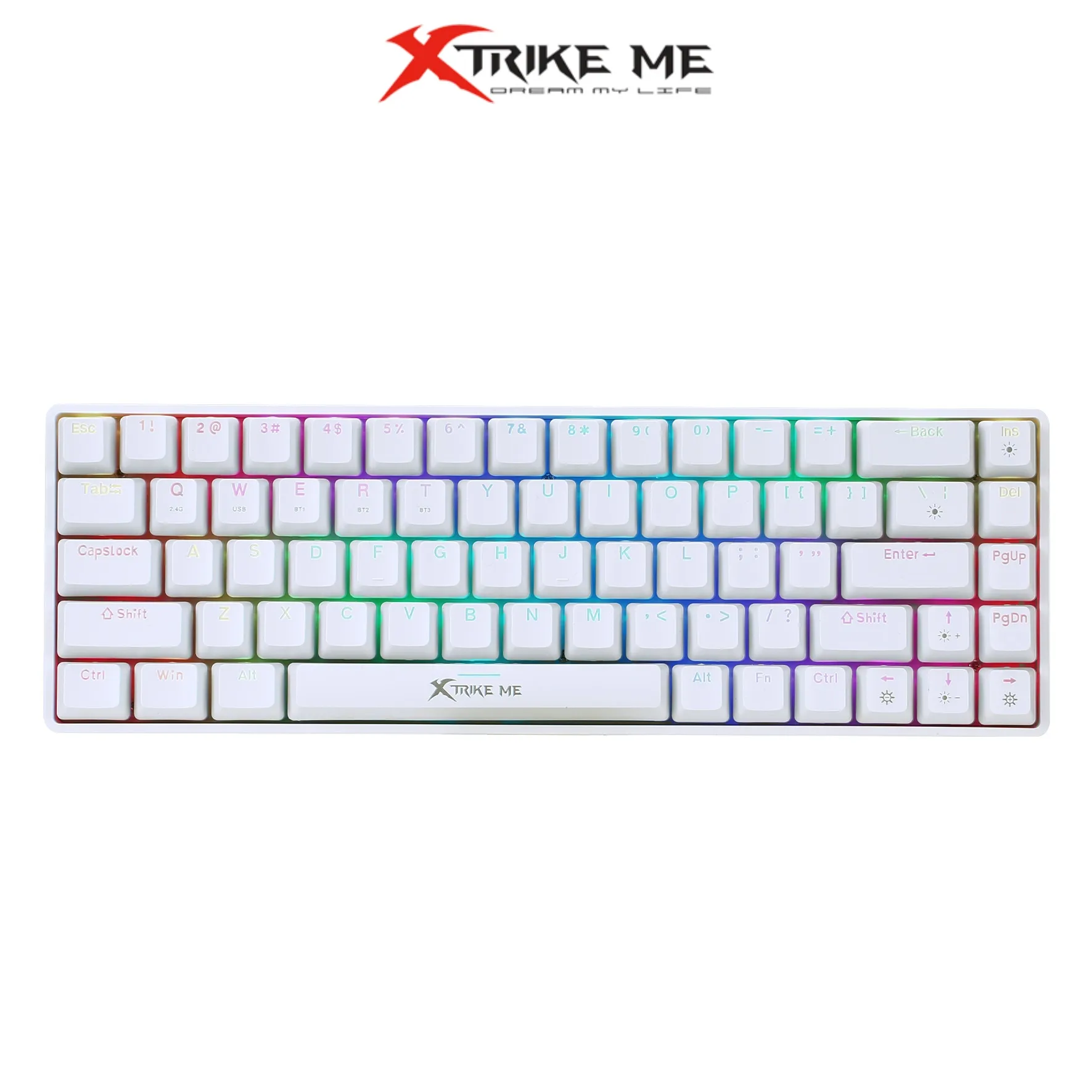 Xtrike Me GK-994W Tri-Mode 60% Wireless Mechanical Gaming Keyboard Red Switches